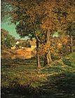 John Ottis Adams Canvas Paintings - Thornberry's Pasture Brooklyn Indiana